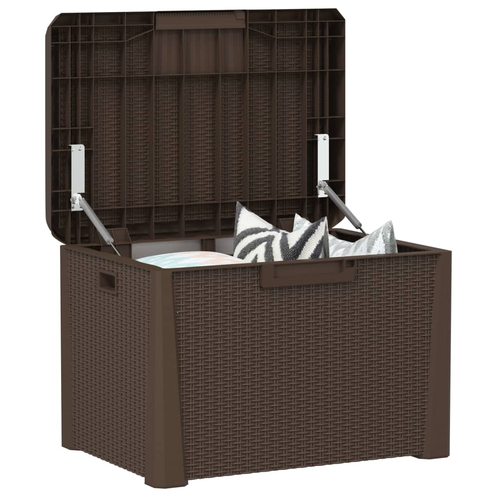 8720845889142_g_en_hd_2 vidaXL Garden Storage Box with Seat Cushion Brown 125 L PP - Image 4