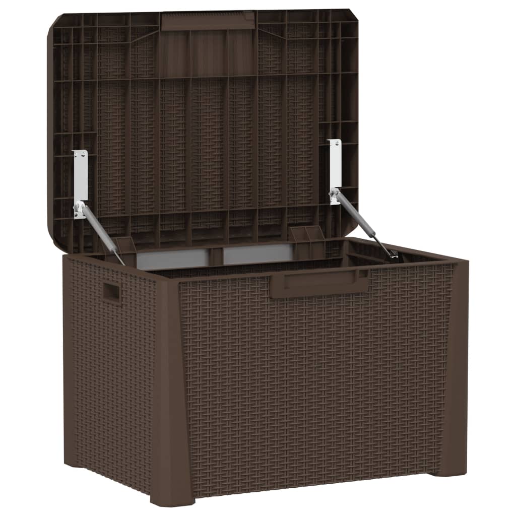 8720845889142_g_en_hd_3 vidaXL Garden Storage Box with Seat Cushion Brown 125 L PP - Image 5