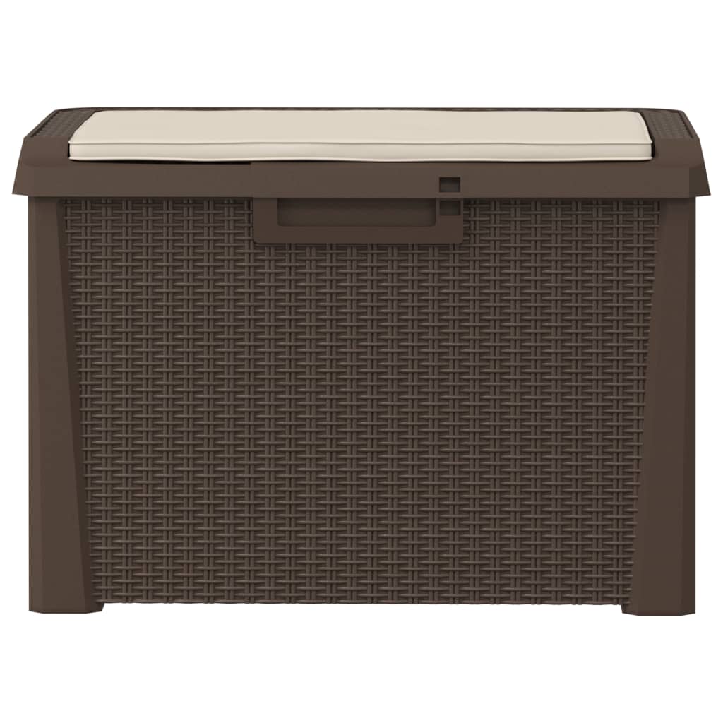 8720845889142_g_en_hd_4 vidaXL Garden Storage Box with Seat Cushion Brown 125 L PP - Image 6