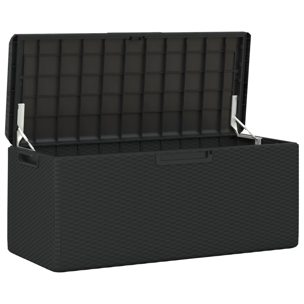 8720845889159_g_en_hd_3 vidaXL Garden Storage Box with Seat Cushion Anthracite 350 L PP - Image 5