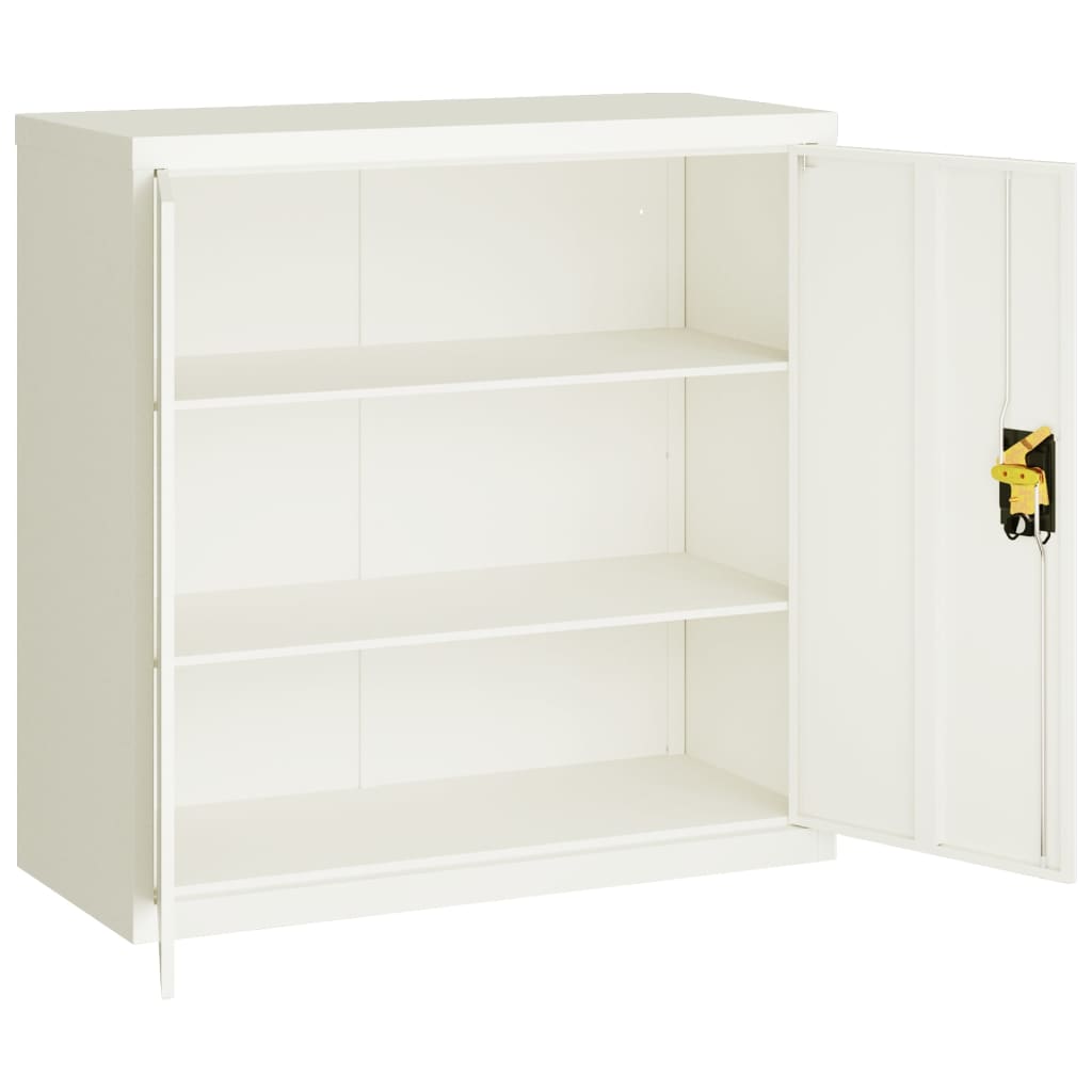8720845889500_g_en_hd_2 vidaXL File Cabinet White 90x40x90 cm Steel - Image 5