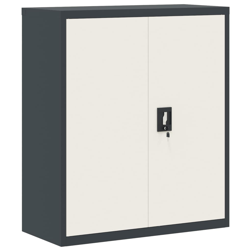 8720845889623_a_en_hd_1 vidaXL File Cabinet Anthracite and White 90x40x105 cm Steel - Image 2