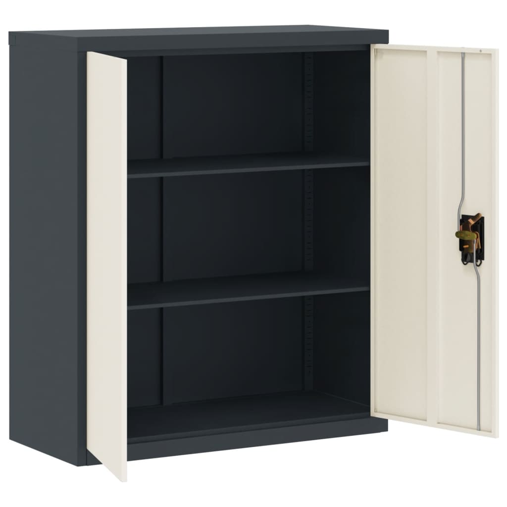 8720845889623_g_en_hd_2 vidaXL File Cabinet Anthracite and White 90x40x105 cm Steel - Image 5