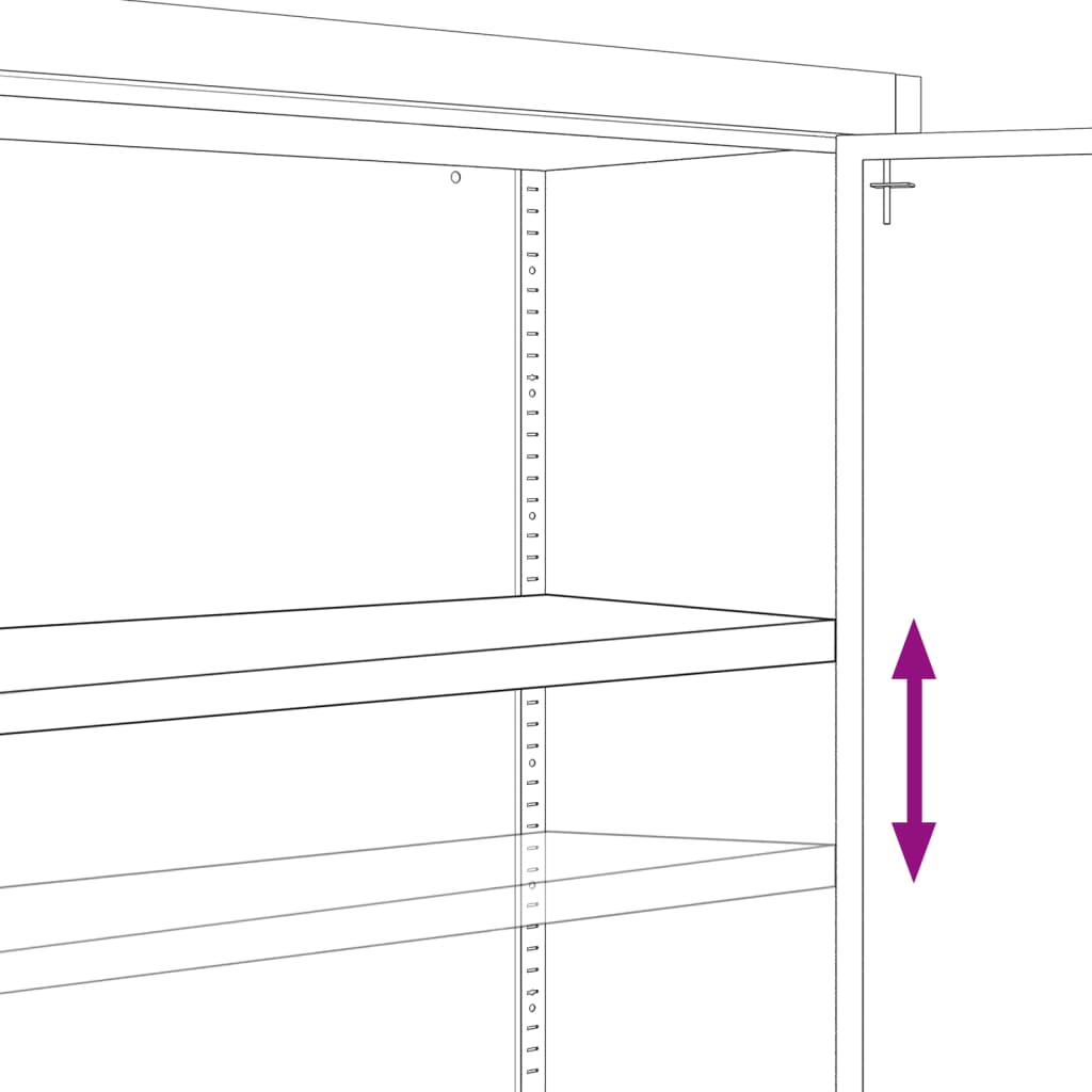 8720845889692_g_en_hd_5 vidaXL File Cabinet Anthracite 90x40x140 cm Steel - Image 8