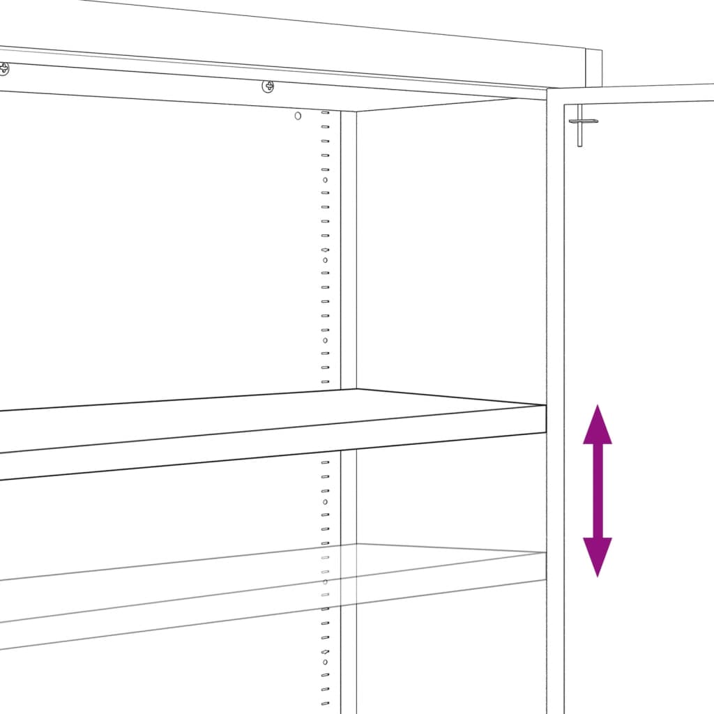 8720845889777_g_en_hd_5 vidaXL File Cabinet Anthracite 90x40x180 cm Steel - Image 8