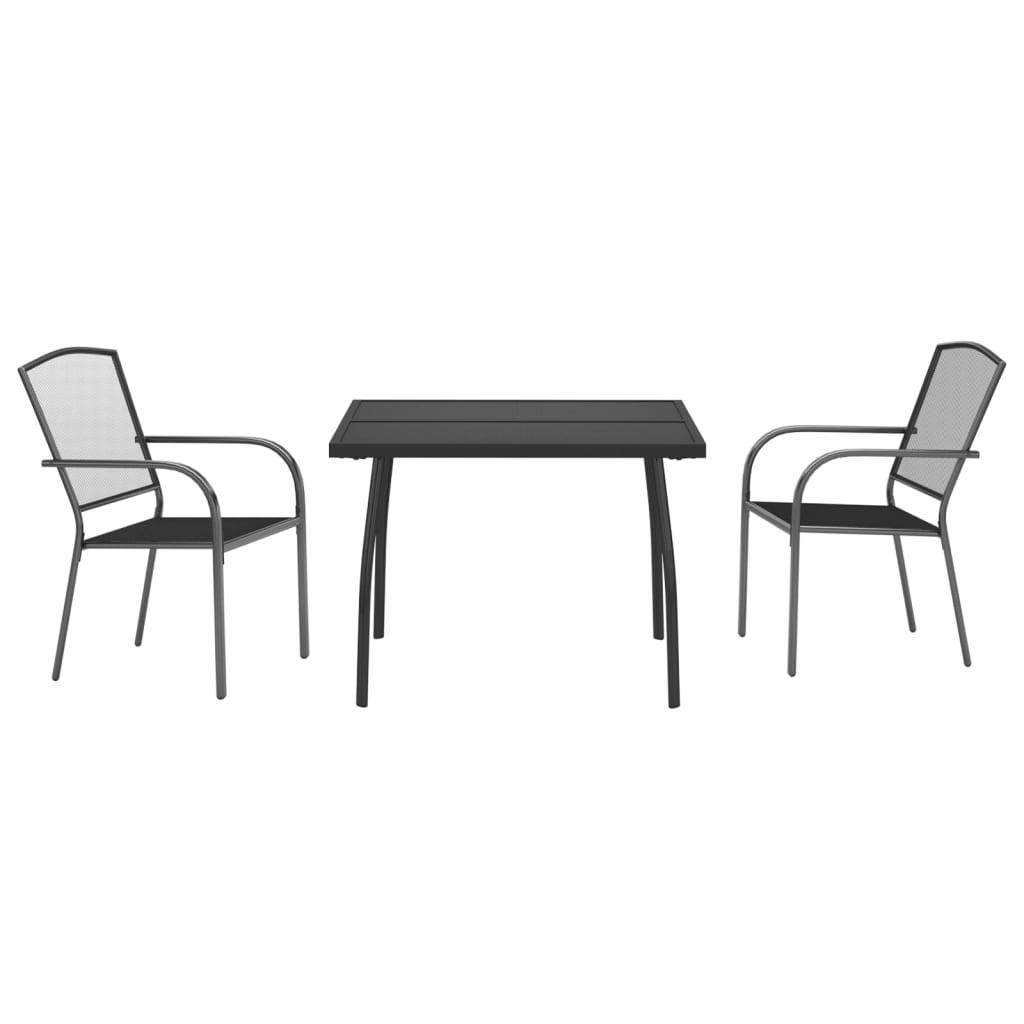 8720845889968_g_en_hd_1 vidaXL 3 Piece Garden Dining Set Anthracite Steel - Image 3