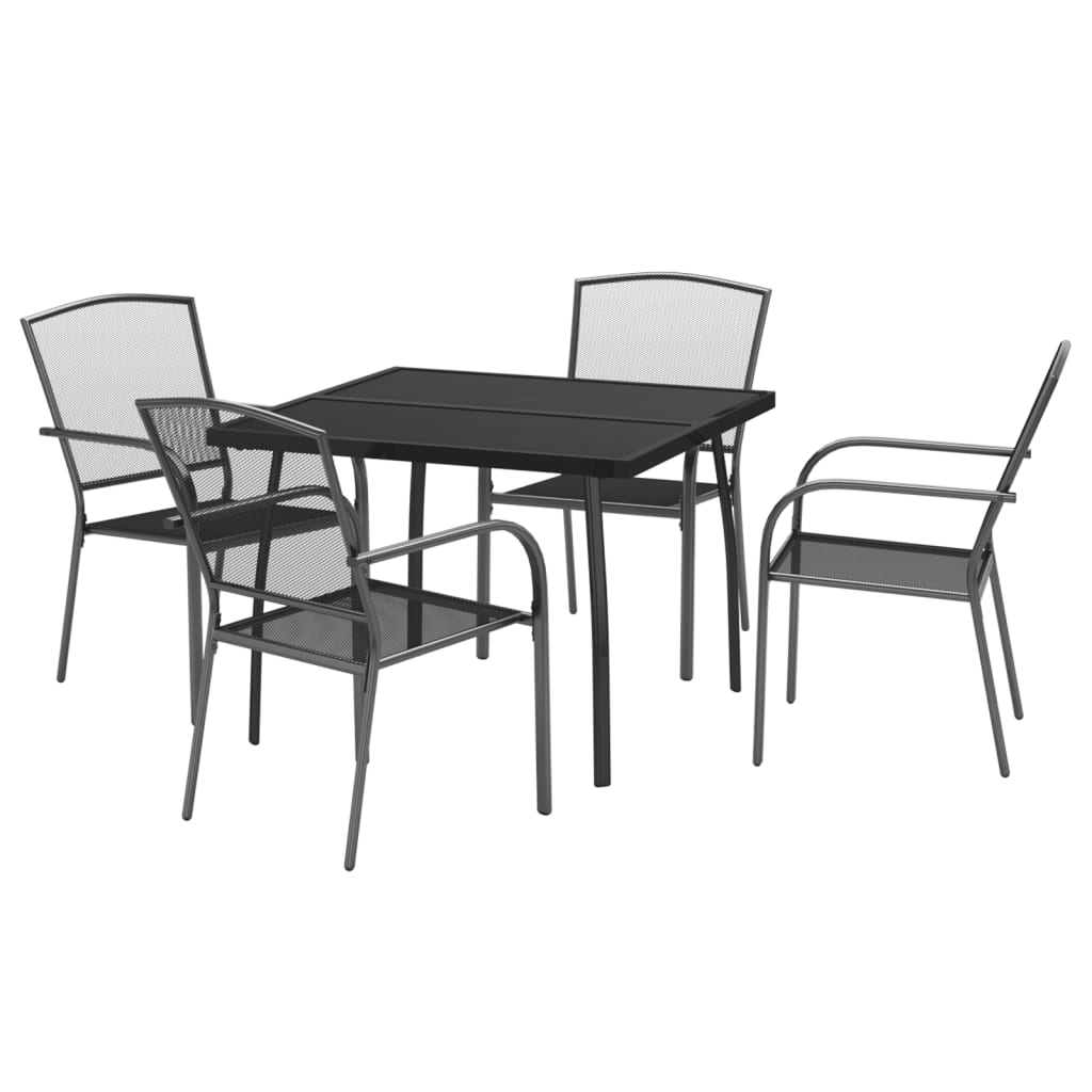 8720845889975_g_en_hd_1 vidaXL 5 Piece Garden Dining Set Anthracite Steel - Image 3
