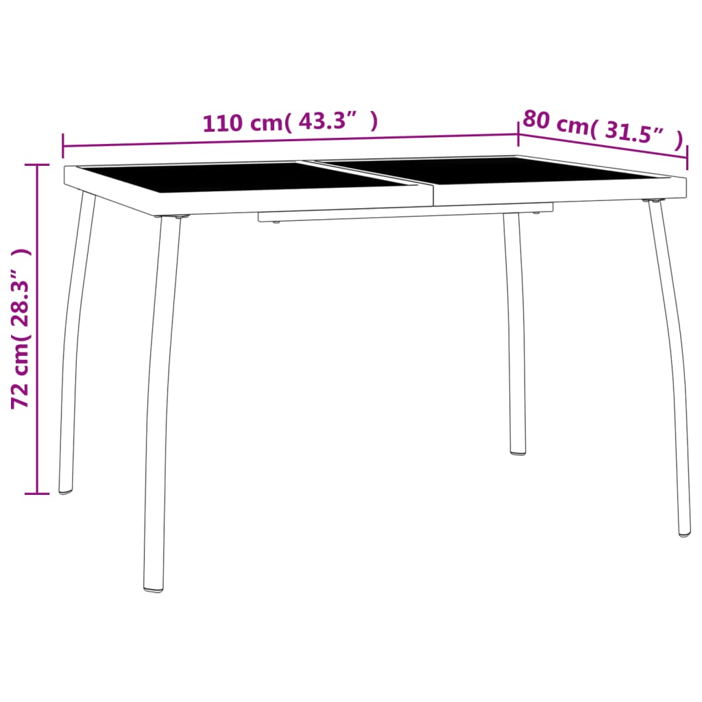 8720845889999_g_en_hd_8 vidaXL 5 Piece Garden Dining Set Anthracite Steel - Image 10