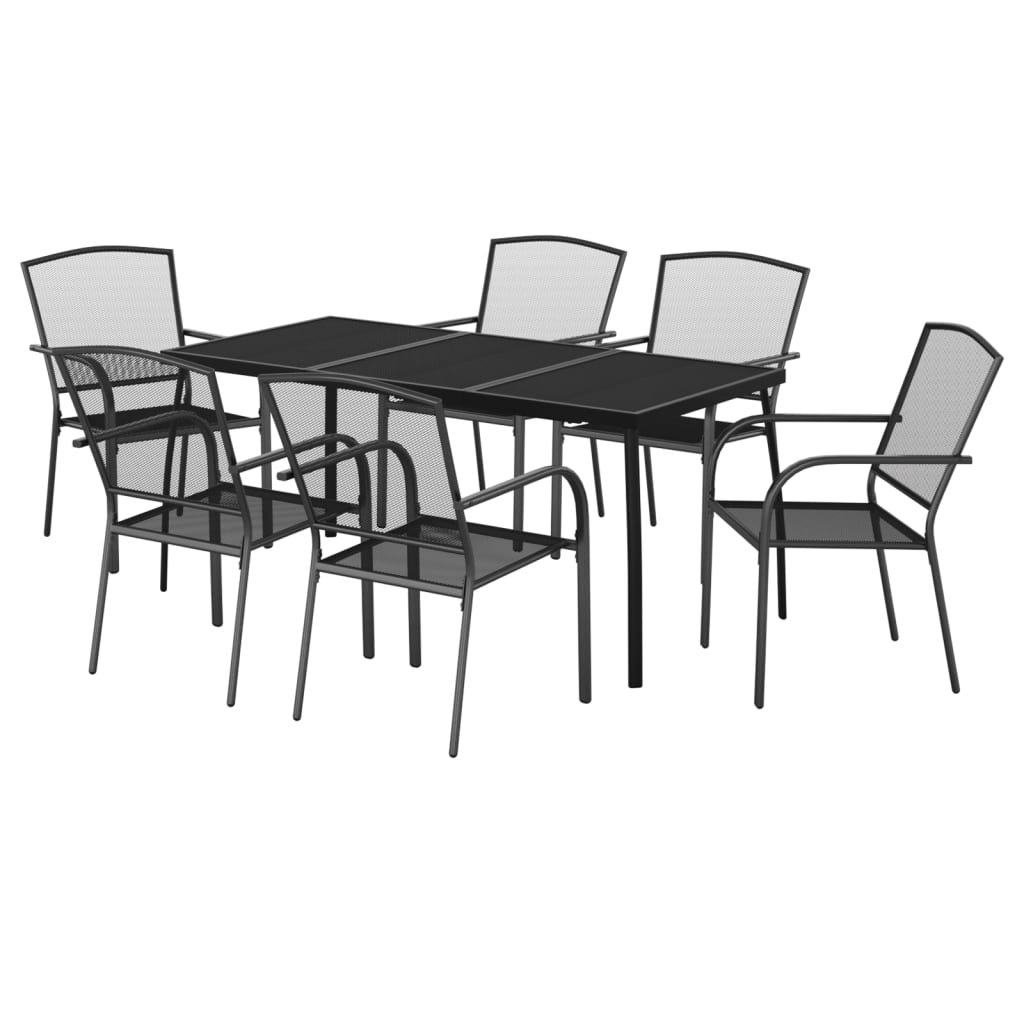 8720845890001_g_en_hd_1 vidaXL 7 Piece Garden Dining Set Anthracite Steel - Image 3