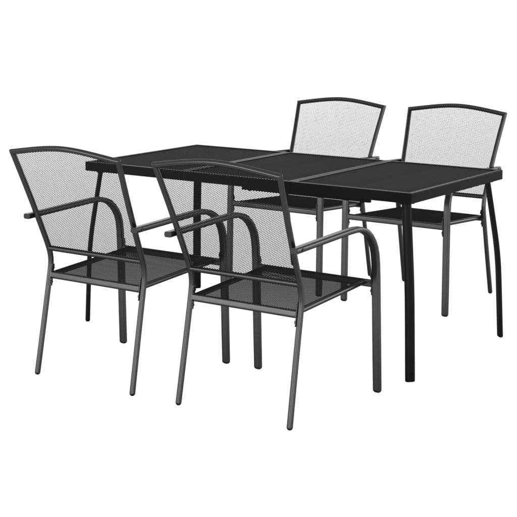 8720845890018_g_en_hd_1 vidaXL 5 Piece Garden Dining Set Anthracite Steel - Image 3