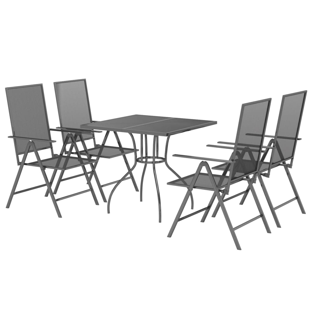 8720845890056_g_en_hd_1 vidaXL 5 Piece Garden Dining Set Anthracite Steel - Image 3
