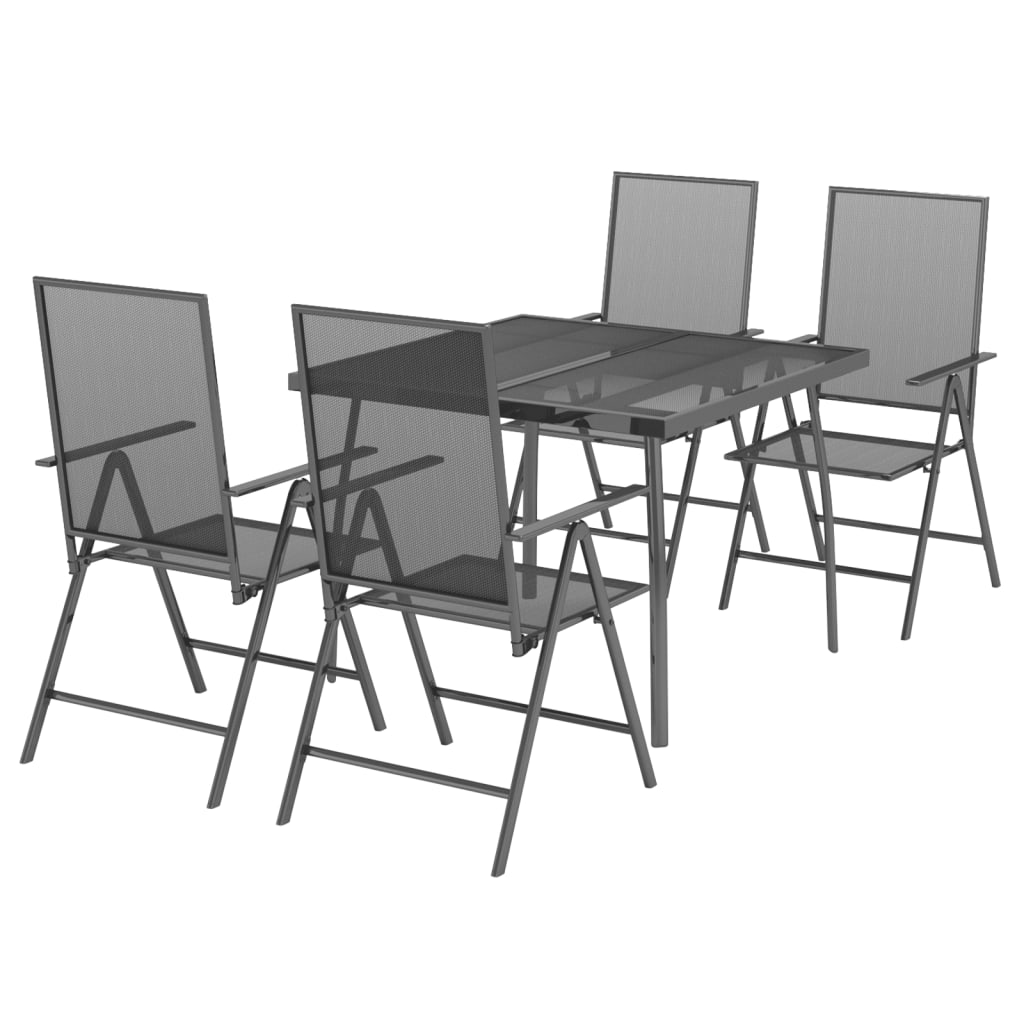 8720845890070_g_en_hd_1 vidaXL 5 Piece Garden Dining Set Anthracite Steel - Image 3