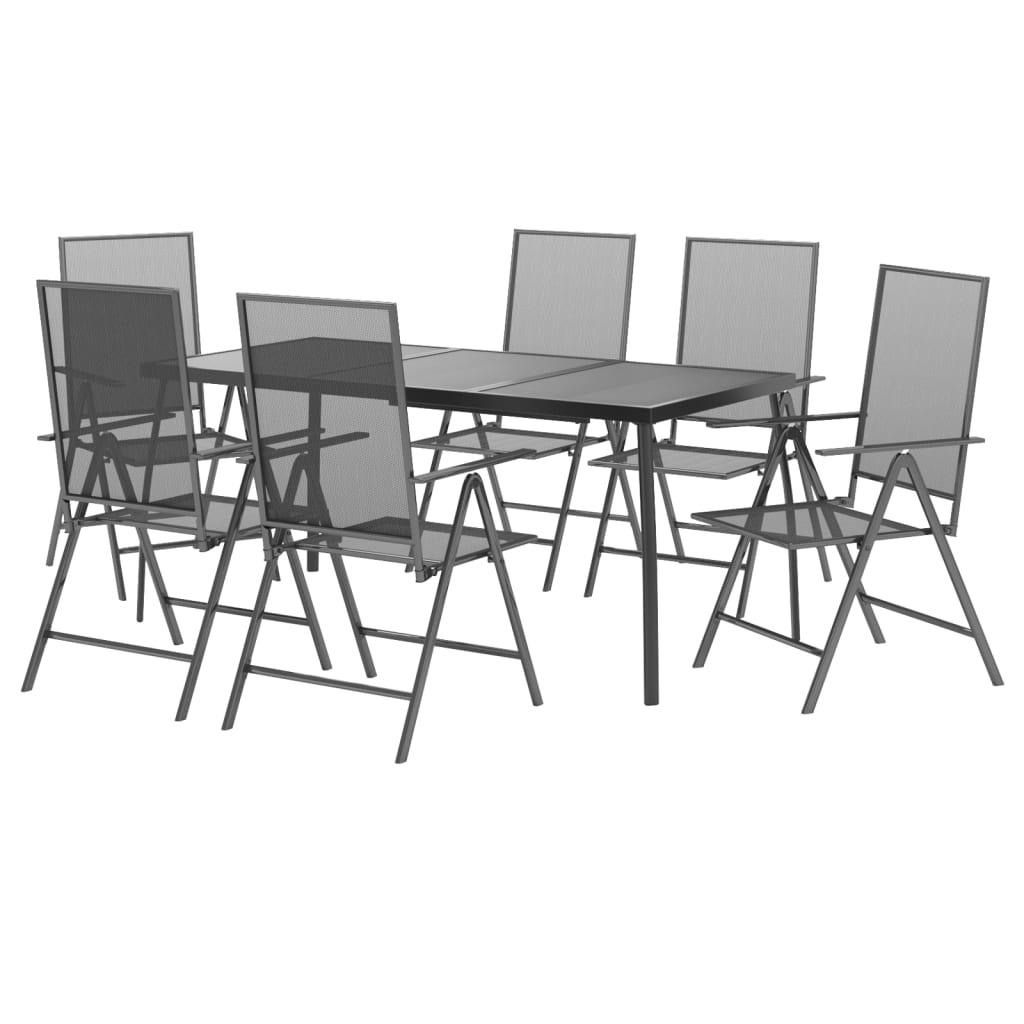 8720845890100_g_en_hd_1 vidaXL 7 Piece Garden Dining Set Anthracite Steel - Image 3