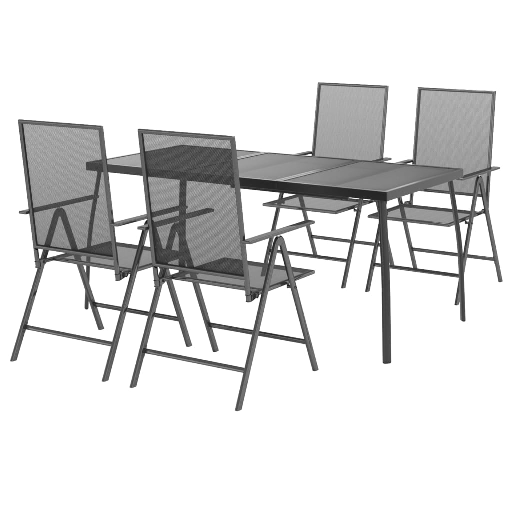 8720845890117_g_en_hd_1 vidaXL 5 Piece Garden Dining Set Anthracite Steel - Image 3