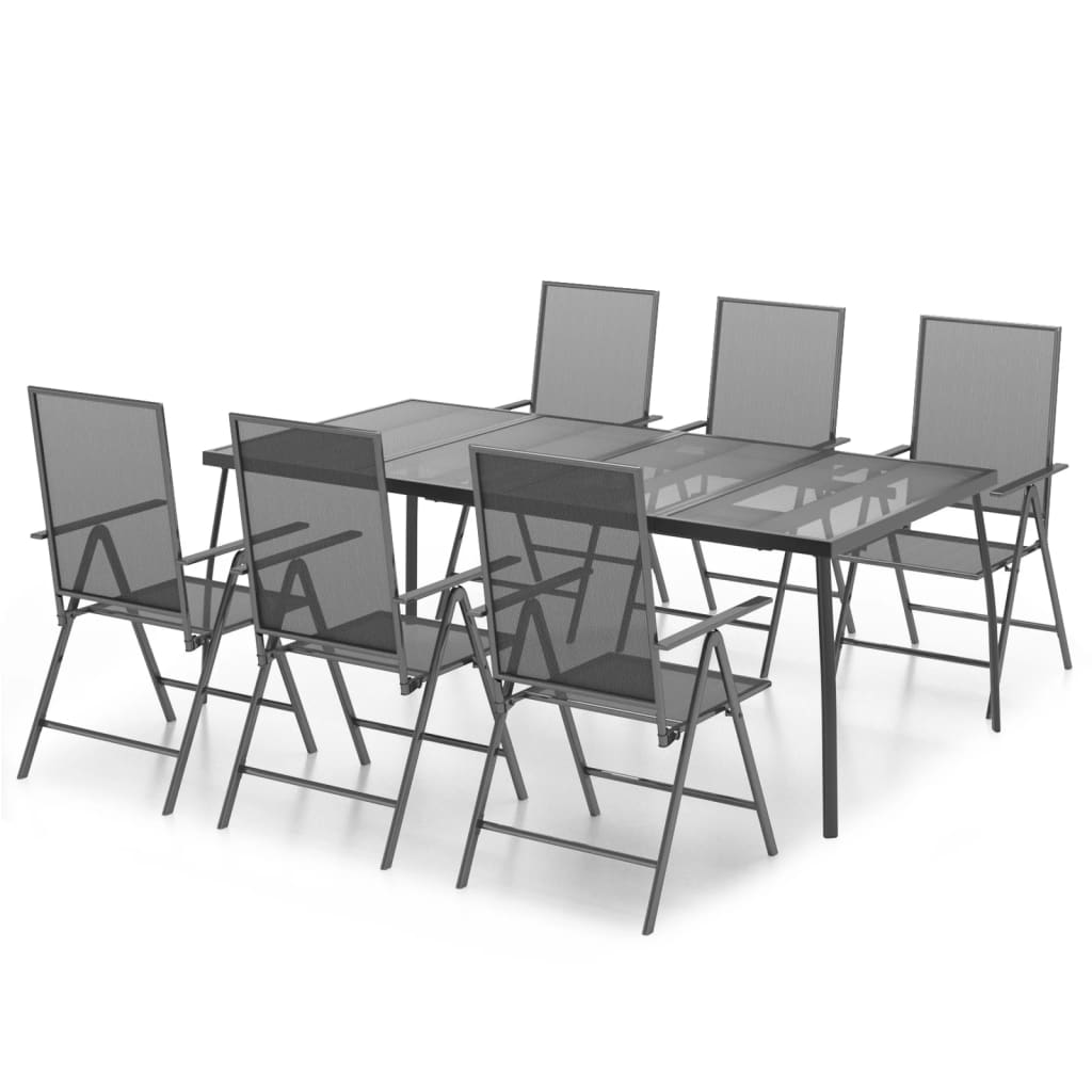 8720845890124_a_en_hd_1 vidaXL 7 Piece Garden Dining Set Anthracite Steel - Image 2