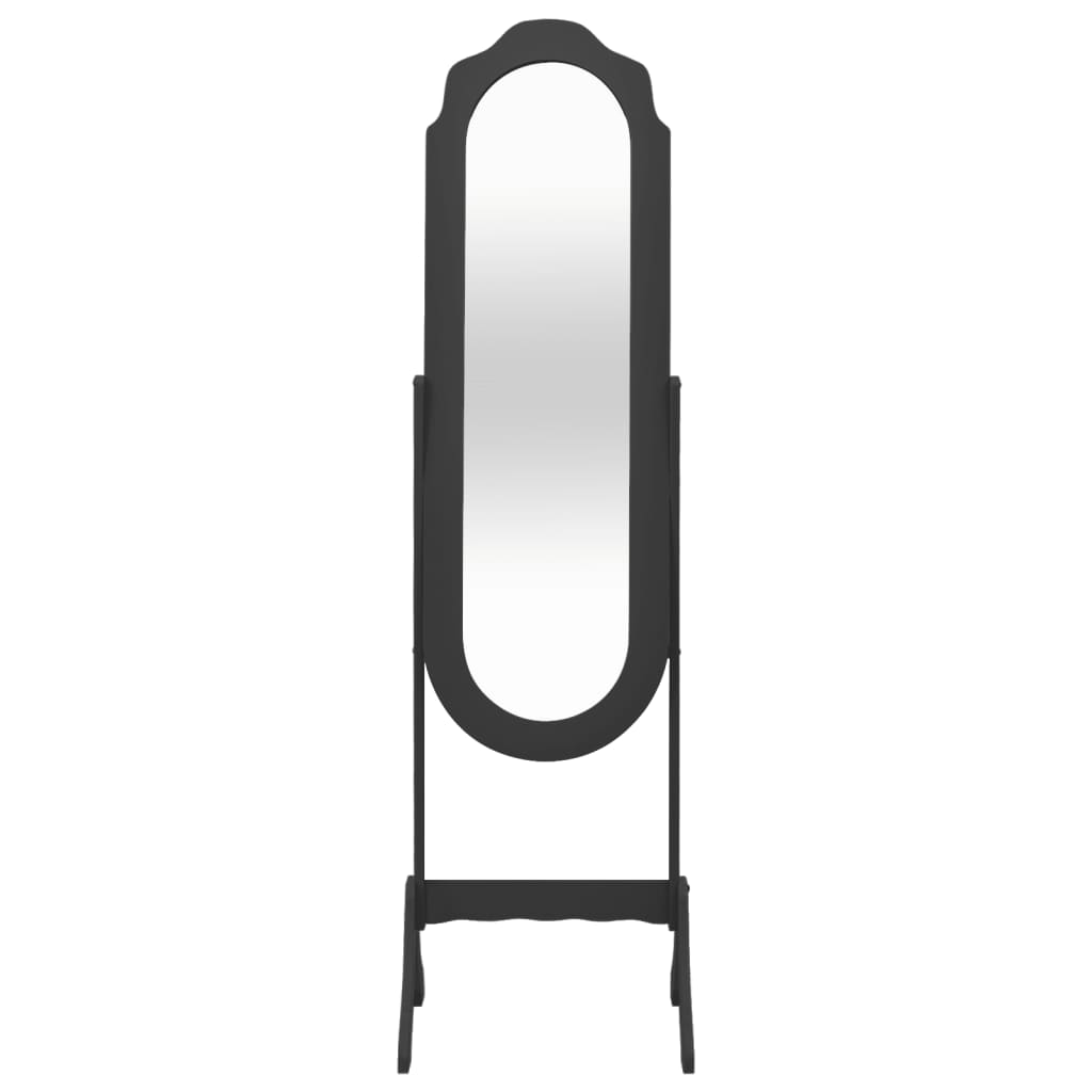 8720845890391_g_en_hd_1 vidaXL Free Standing Mirror Black 45.5x47.5x160 cm Engineered Wood - Image 2