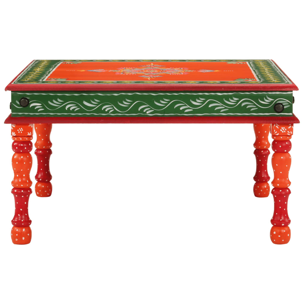8720845890544_g_en_hd_1 vidaXL Coffee Table Orange Hand Painted Solid Wood Mango - Image 2