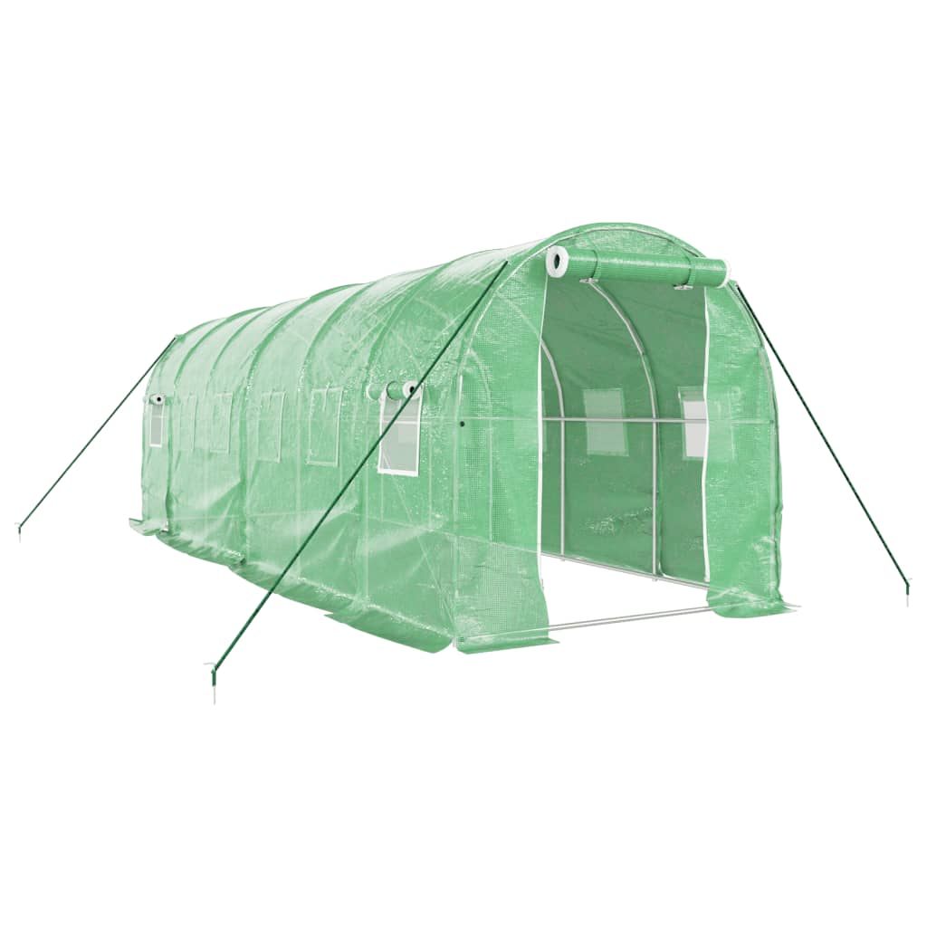 8720845891046_a_en_hd_1 vidaXL Greenhouse with Steel Frame Green 12 m² 6x2x2 m - Image 2