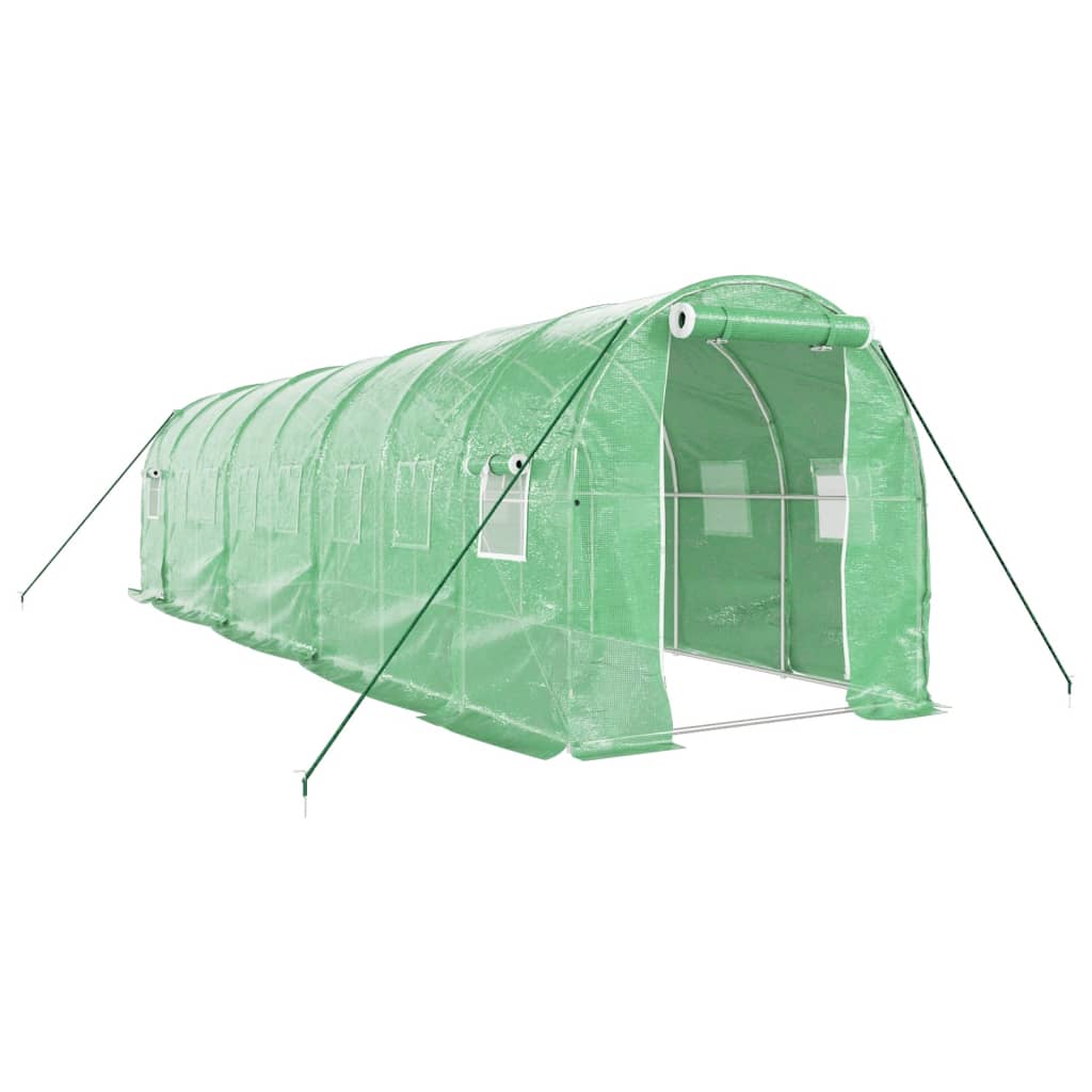 8720845891053_a_en_hd_1 vidaXL Greenhouse with Steel Frame Green 16 m² 8x2x2 m - Image 2