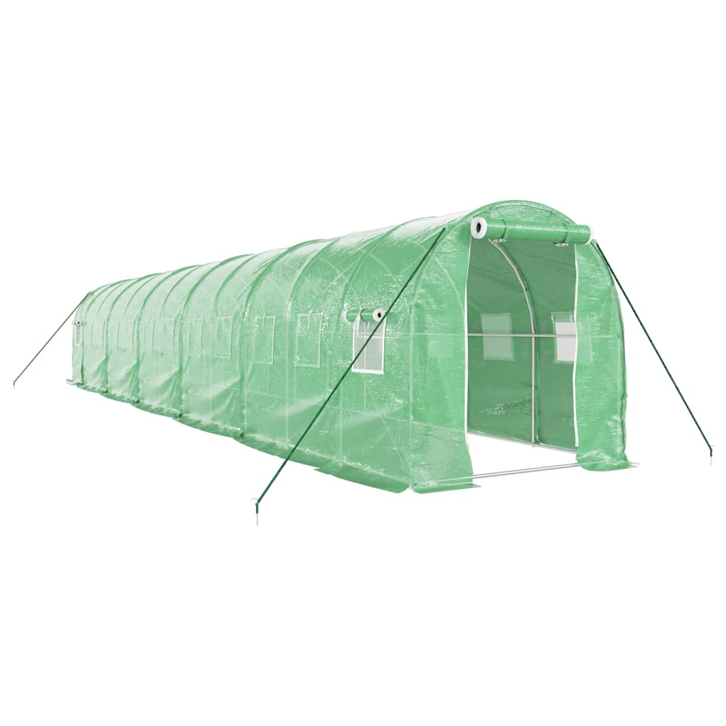 8720845891077_a_en_hd_1 vidaXL Greenhouse with Steel Frame Green 24 m² 12x2x2 m - Image 2