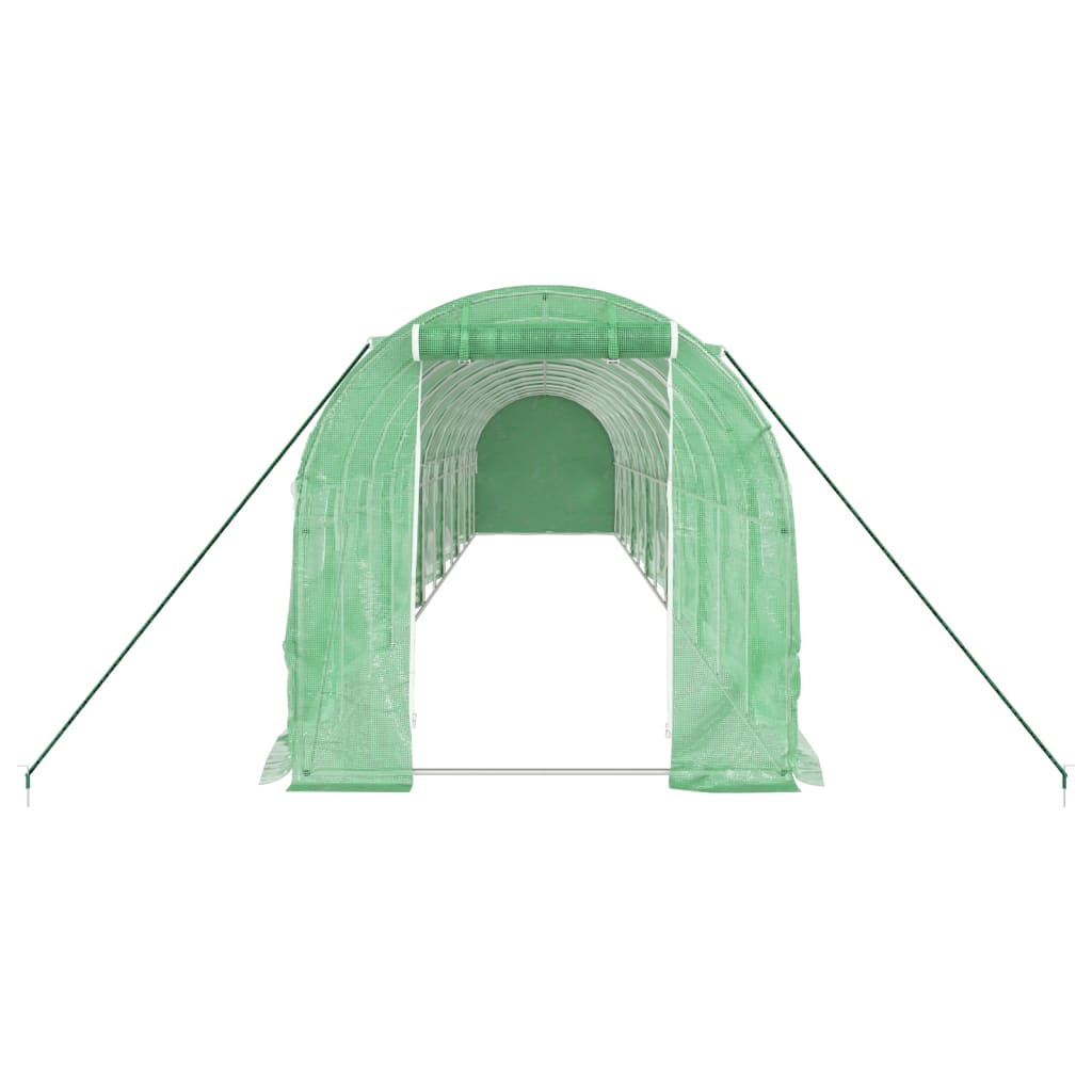 8720845891077_g_en_hd_2 vidaXL Greenhouse with Steel Frame Green 24 m² 12x2x2 m - Image 4