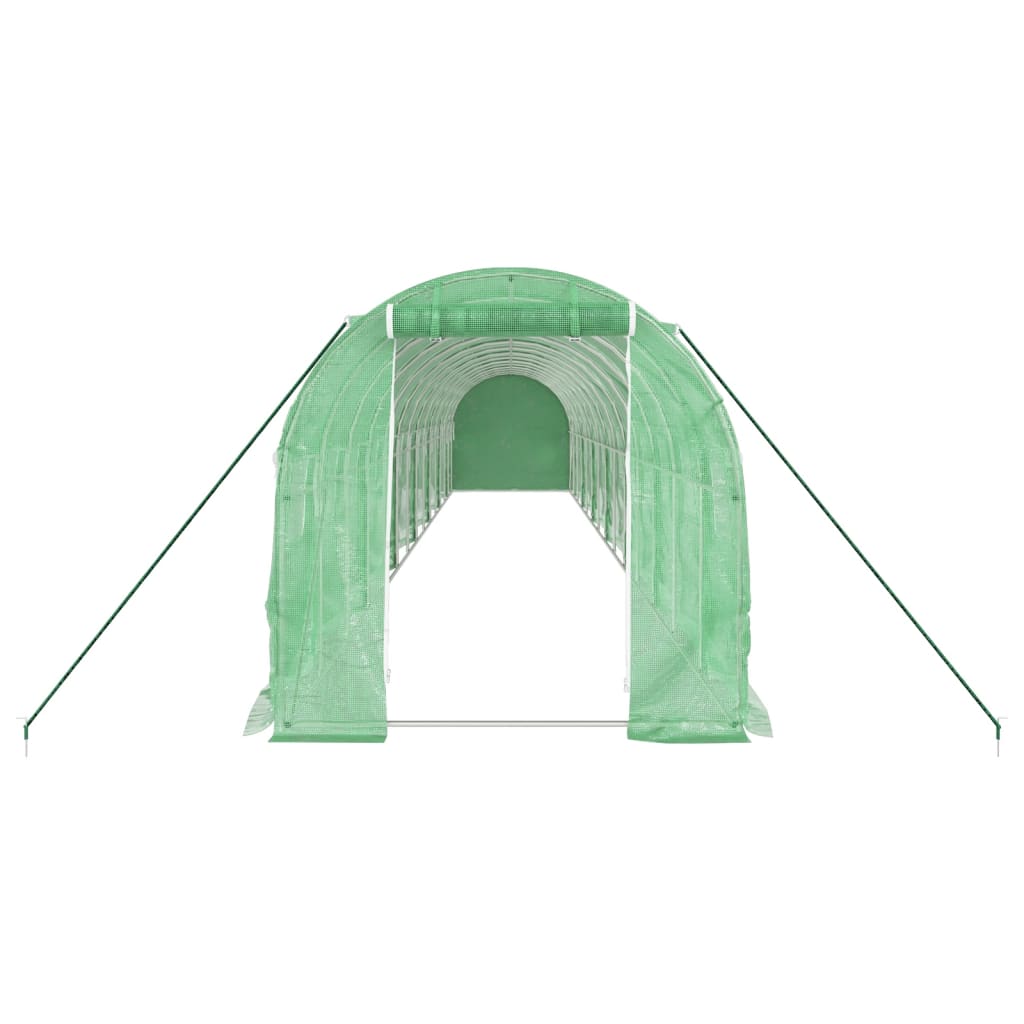 8720845891084_g_en_hd_2 vidaXL Greenhouse with Steel Frame Green 28 m² 14x2x2 m - Image 4