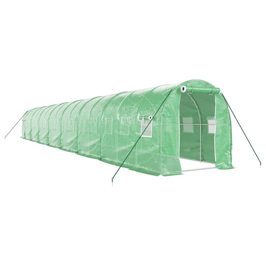 8720845891091_a_en_hd_1 vidaXL Greenhouse with Steel Frame Green 32 m² 16x2x2 m - Image 2