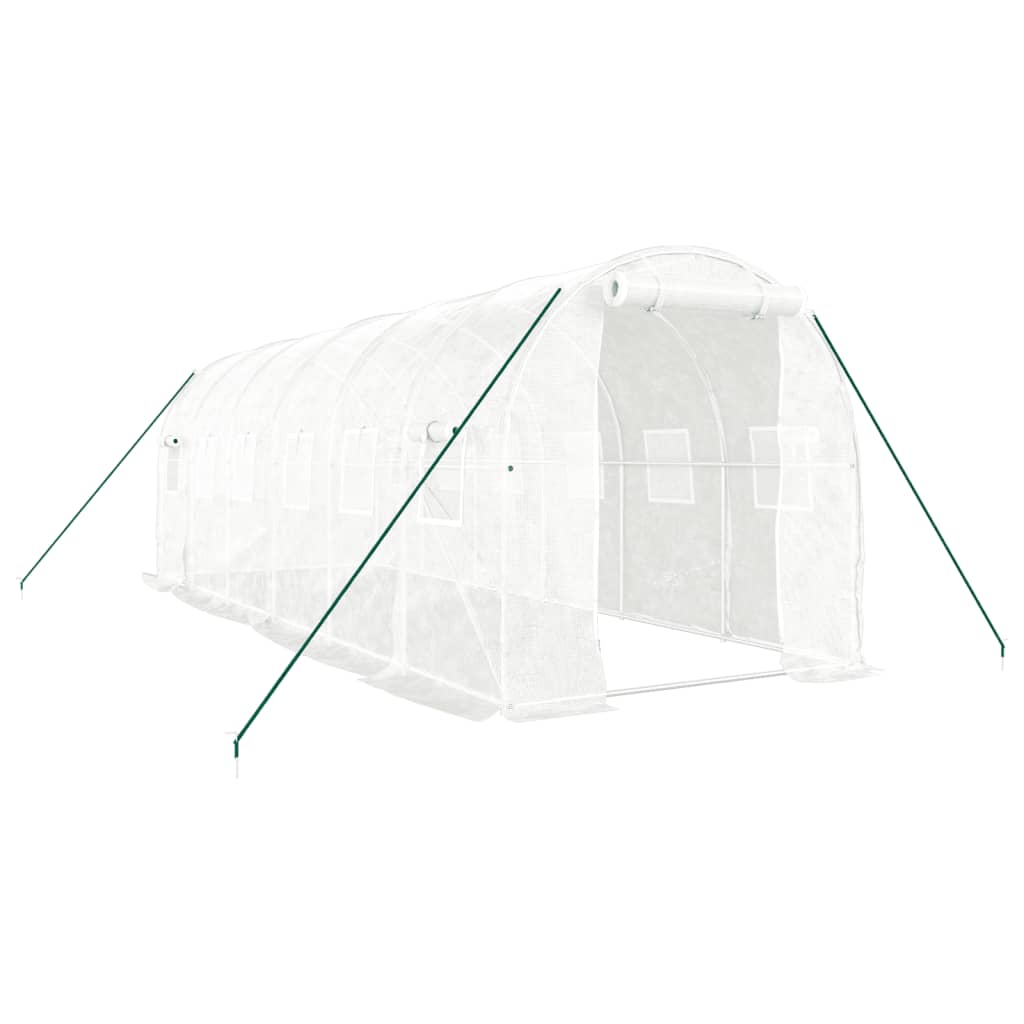 8720845891152_a_en_hd_1 vidaXL Greenhouse with Steel Frame White 12 m² 6x2x2 m - Image 2