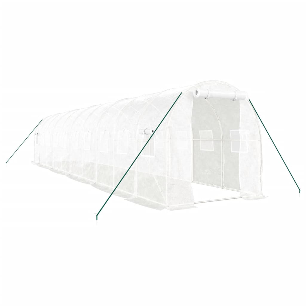 8720845891176_a_en_hd_1 vidaXL Greenhouse with Steel Frame White 20 m² 10x2x2 m - Image 2