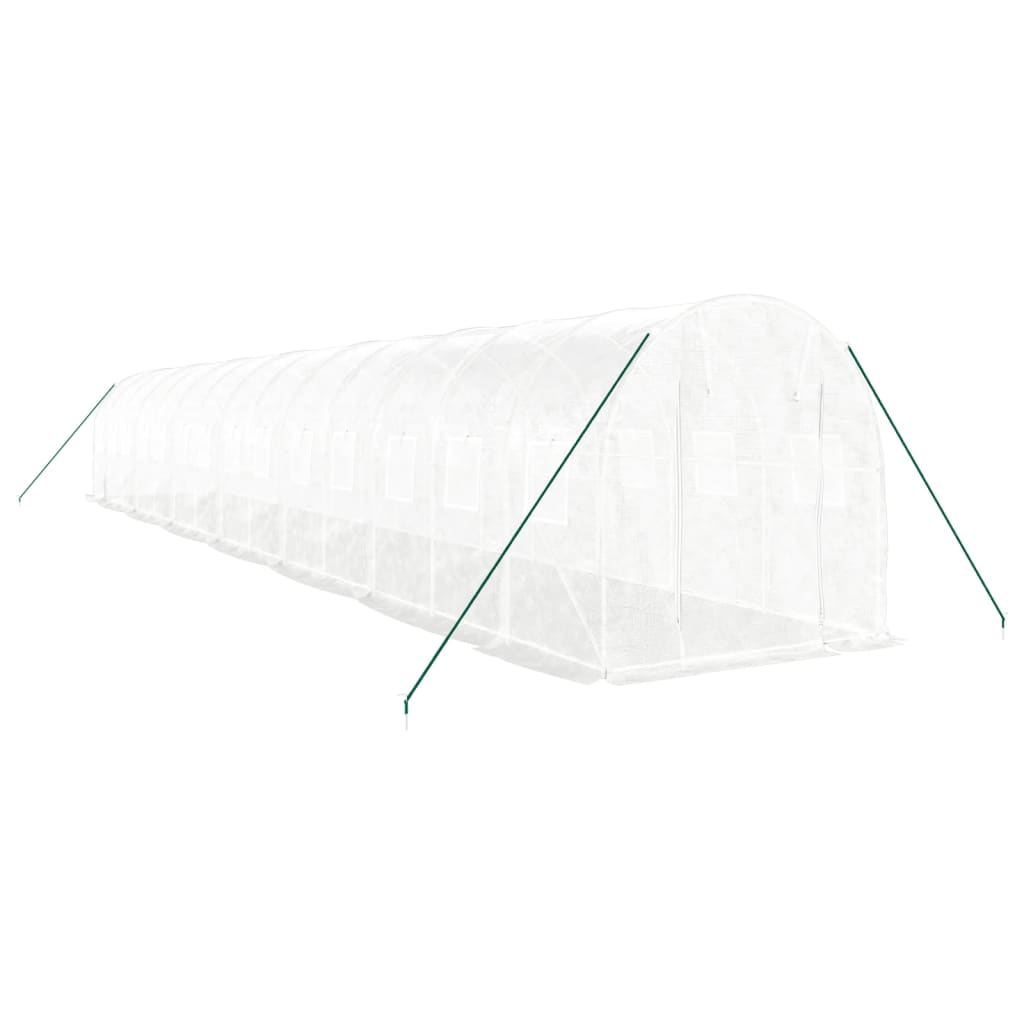 8720845891190_g_en_hd_1 vidaXL Greenhouse with Steel Frame White 28 m² 14x2x2 m - Image 3