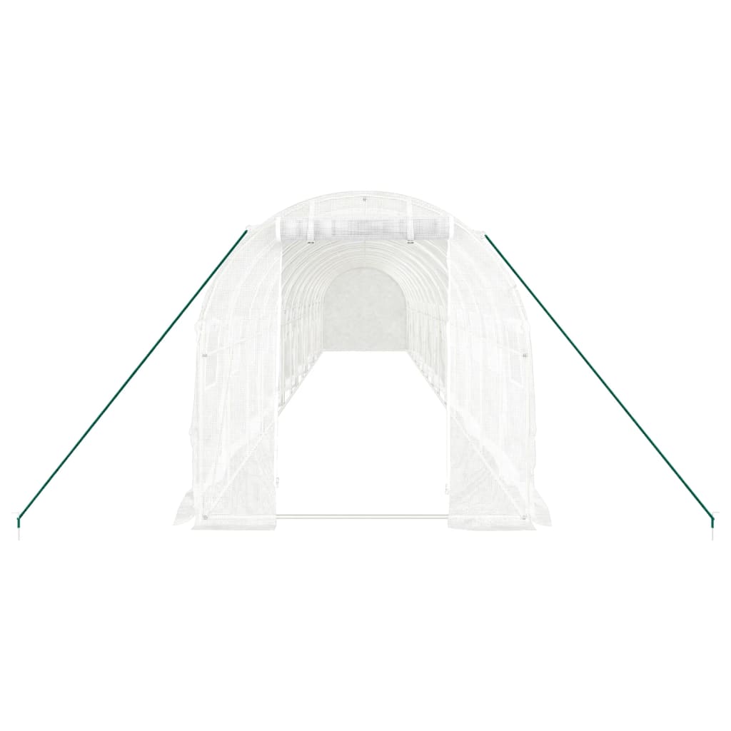 8720845891190_g_en_hd_2 vidaXL Greenhouse with Steel Frame White 28 m² 14x2x2 m - Image 4