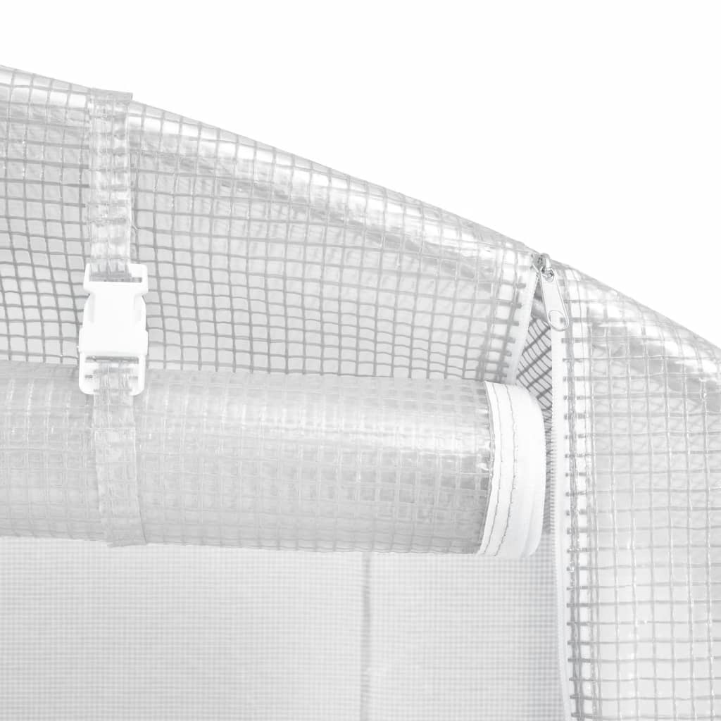 8720845891190_g_en_hd_6 vidaXL Greenhouse with Steel Frame White 28 m² 14x2x2 m - Image 8