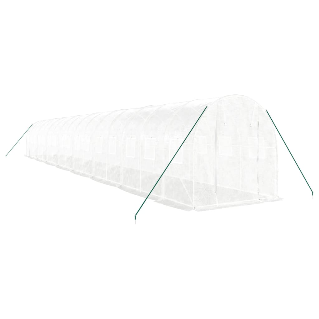 8720845891206_g_en_hd_1 vidaXL Greenhouse with Steel Frame White 32 m² 16x2x2 m - Image 3