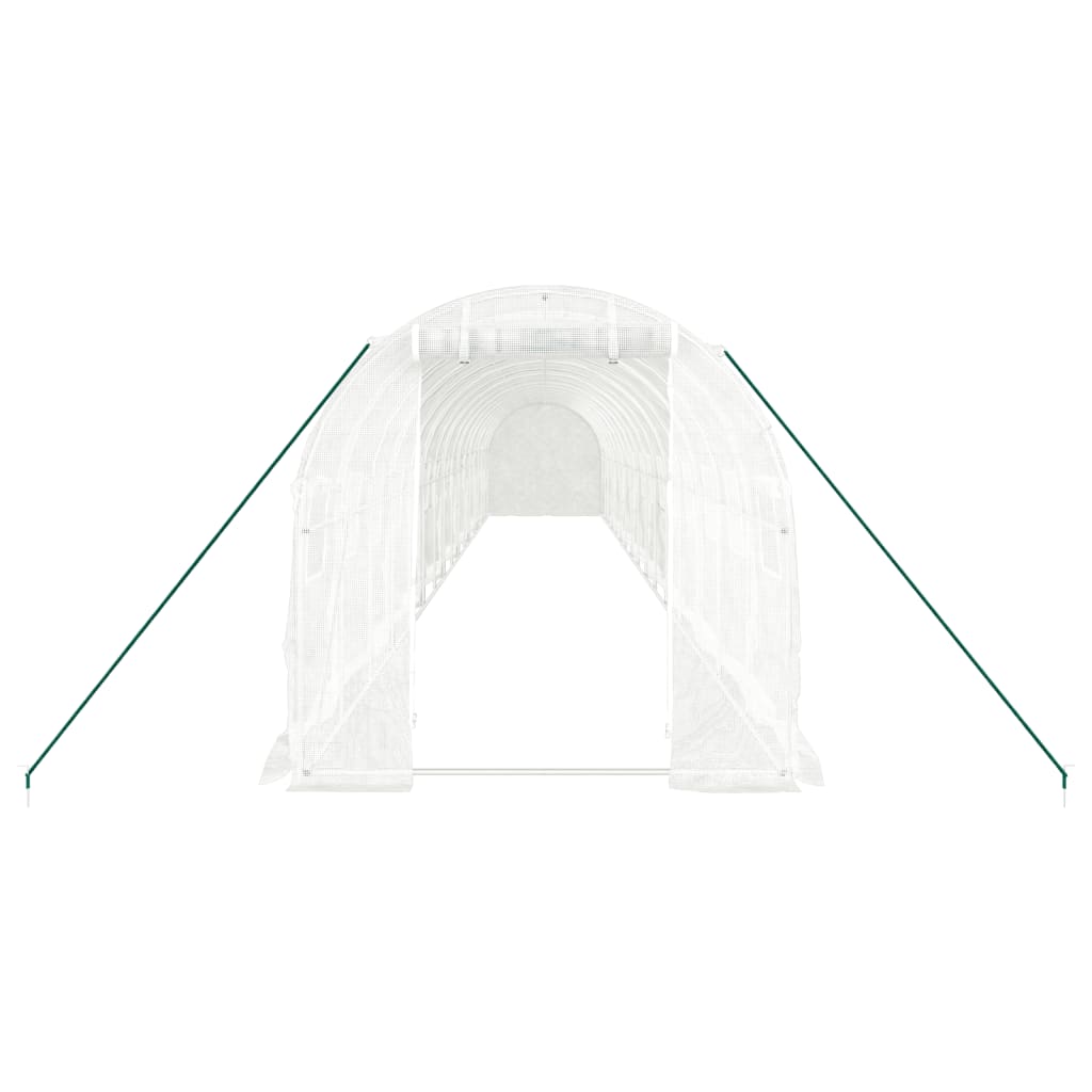 8720845891206_g_en_hd_2 vidaXL Greenhouse with Steel Frame White 32 m² 16x2x2 m - Image 4