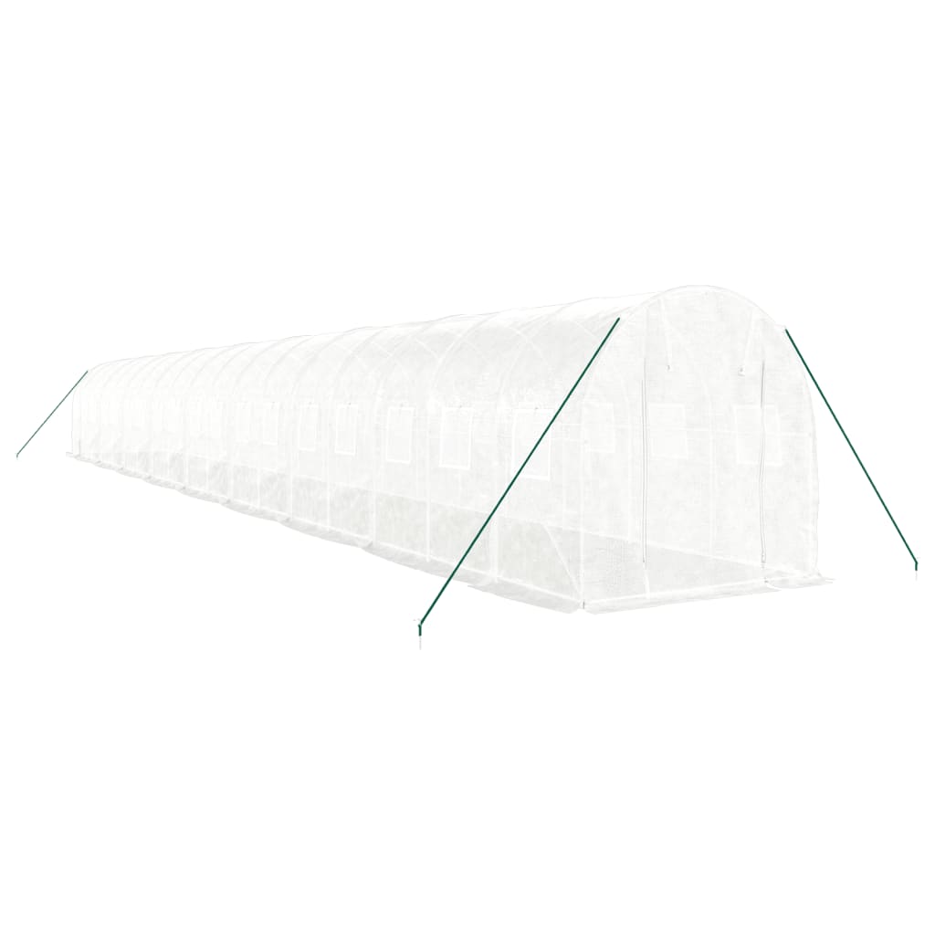 8720845891213_g_en_hd_1 vidaXL Greenhouse with Steel Frame White 36 m² 18x2x2 m - Image 3