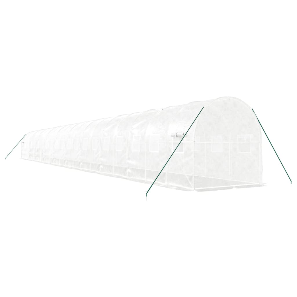 8720845891220_g_en_hd_4 vidaXL Greenhouse with Steel Frame White 40 m² 20x2x2 m - Image 6