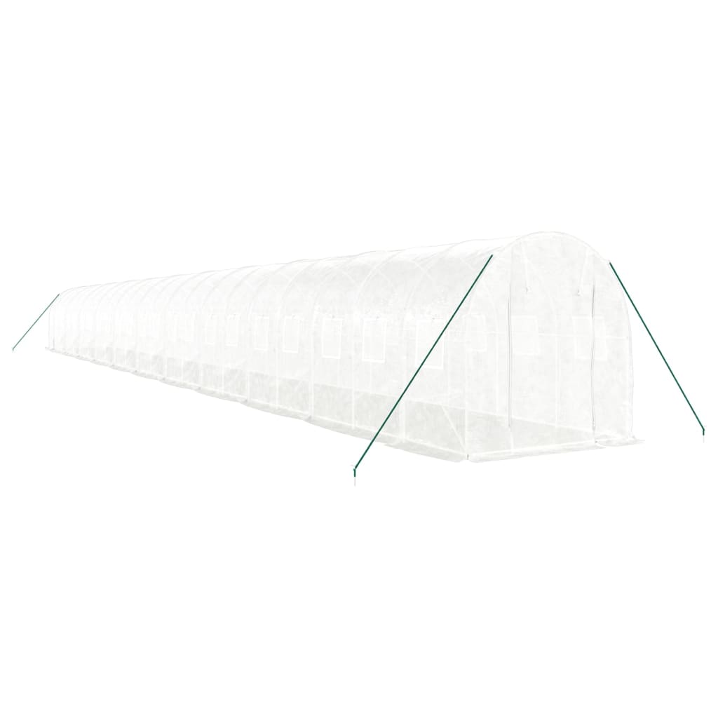 8720845891237_g_en_hd_1 vidaXL Greenhouse with Steel Frame White 44 m² 22x2x2 m - Image 3