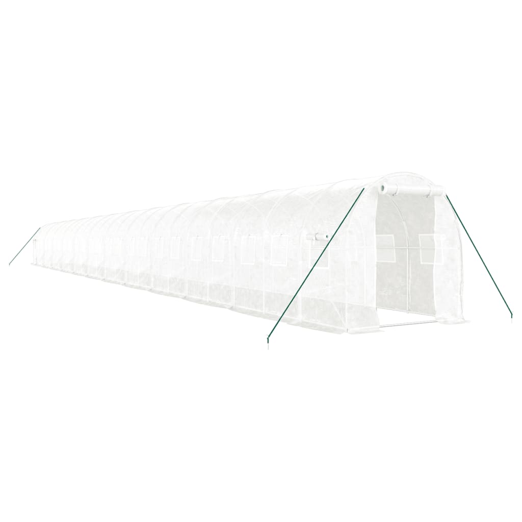8720845891244_a_en_hd_1 vidaXL Greenhouse with Steel Frame White 48m² 24x2x2 m - Image 2