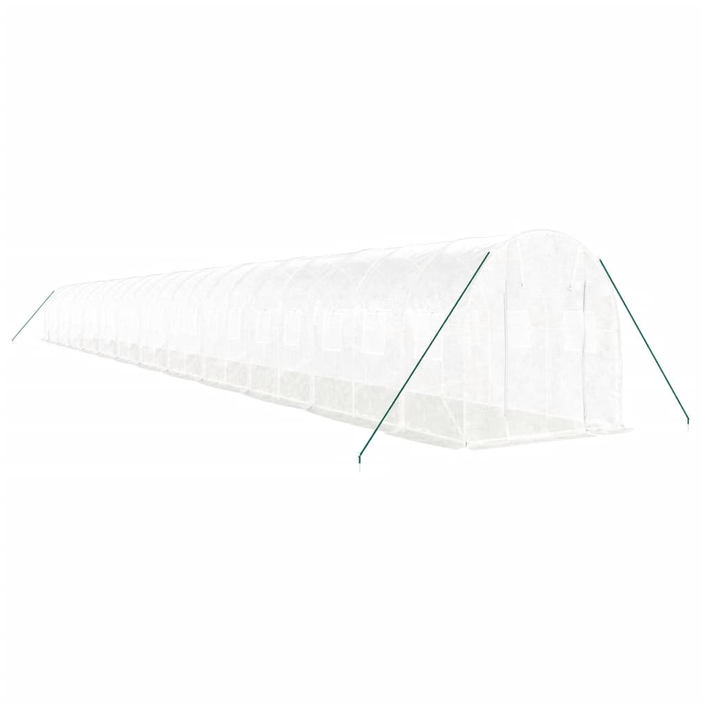 8720845891244_g_en_hd_1 vidaXL Greenhouse with Steel Frame White 48m² 24x2x2 m - Image 3