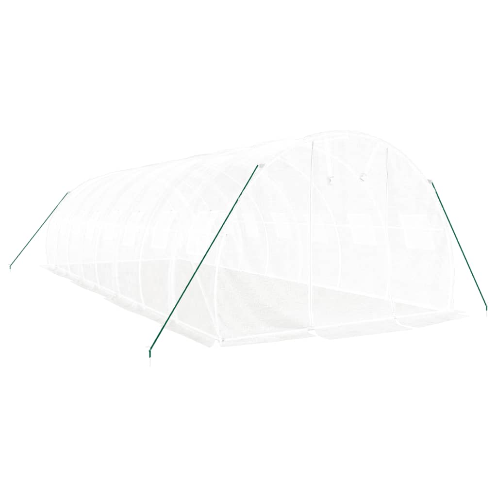 8720845891381_g_en_hd_1 vidaXL Greenhouse with Steel Frame White 24 m² 8x3x2 m - Image 3