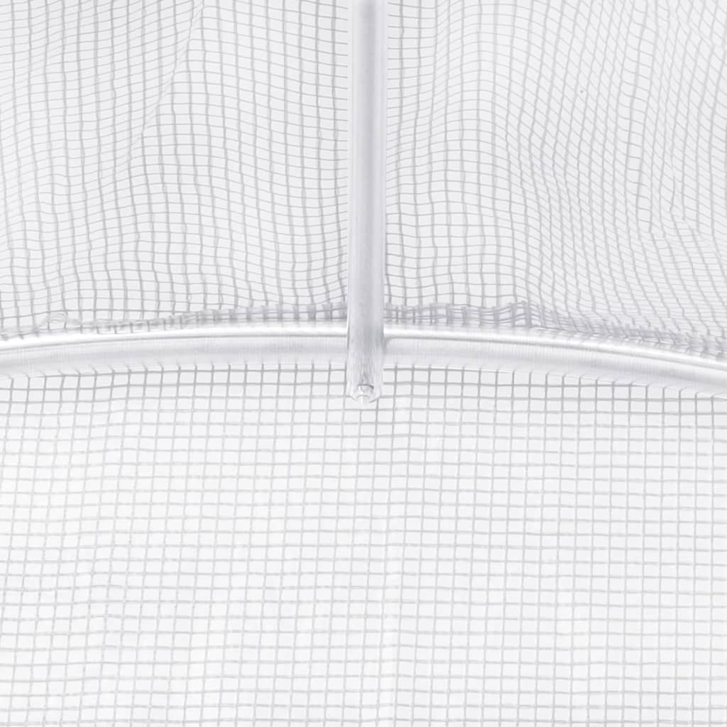 8720845891381_g_en_hd_7 vidaXL Greenhouse with Steel Frame White 24 m² 8x3x2 m - Image 9