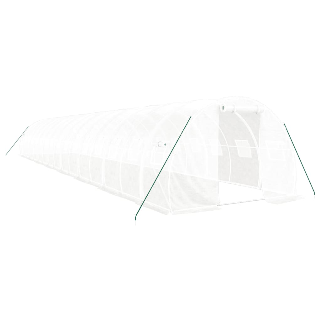 8720845891428_a_en_hd_1 vidaXL Greenhouse with Steel Frame White 48 m² 16x3x2 m - Image 2