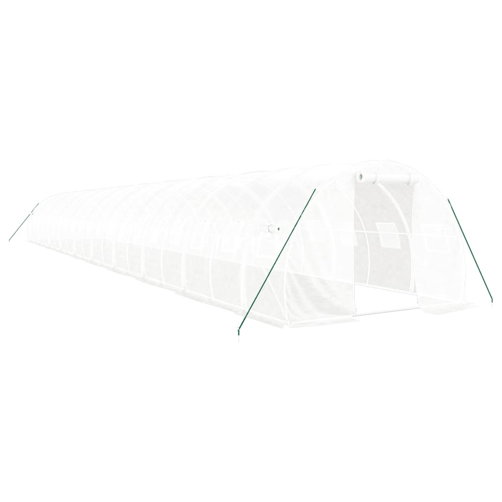 8720845891442_a_en_hd_1 vidaXL Greenhouse with Steel Frame White 60 m² 20x3x2 m - Image 2