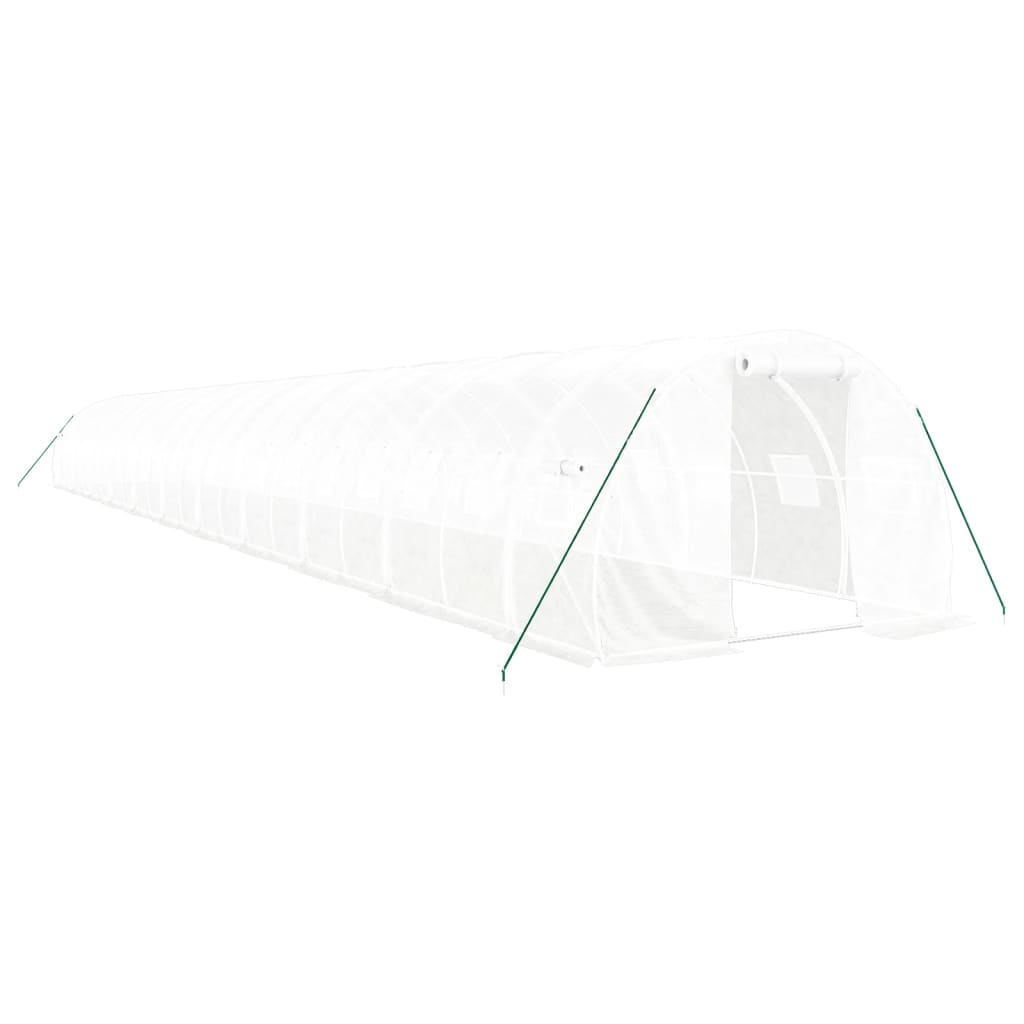 8720845891459_a_en_hd_1 vidaXL Greenhouse with Steel Frame White 66 m² 22x3x2 m - Image 2
