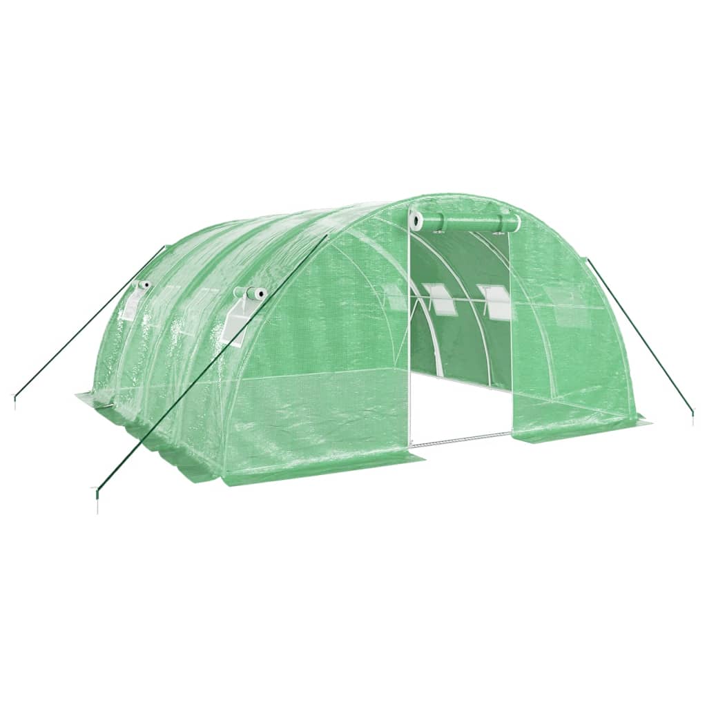 8720845891473_a_en_hd_1 vidaXL Greenhouse with Steel Frame Green 16 m² 4x4x2 m - Image 2