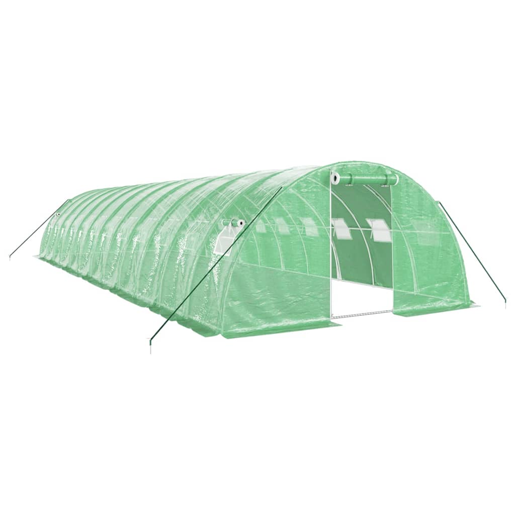 8720845891510_a_en_hd_1 vidaXL Greenhouse with Steel Frame Green 48 m² 12x4x2 m - Image 2