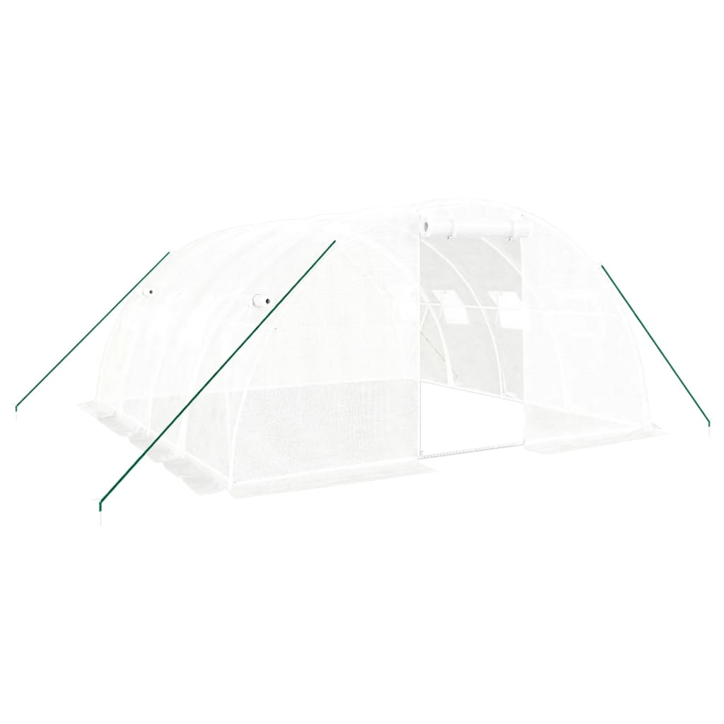 8720845891589_a_en_hd_1 vidaXL Greenhouse with Steel Frame White 16 m² 4x4x2 m - Image 2