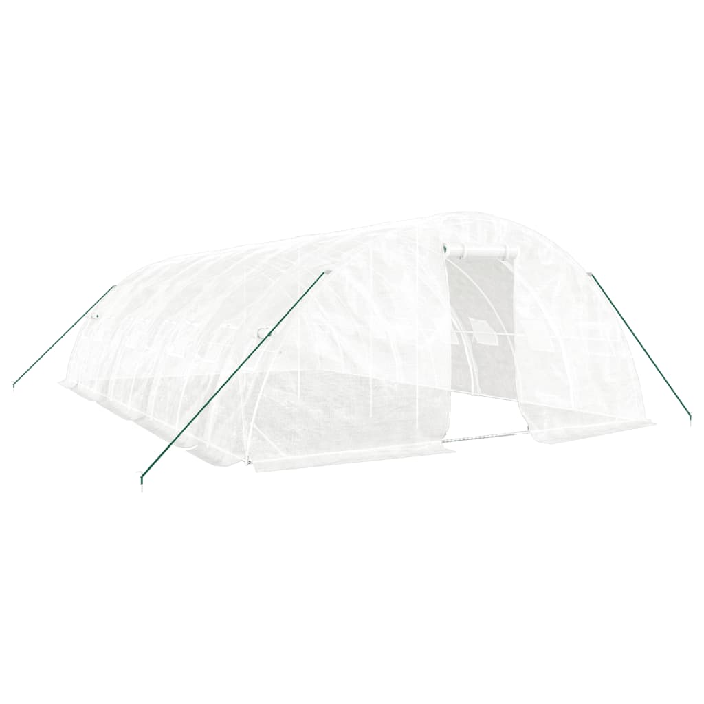 8720845891824_a_en_hd_1 vidaXL Greenhouse with Steel Frame White 40 m² 8x5x2.3 m - Image 2