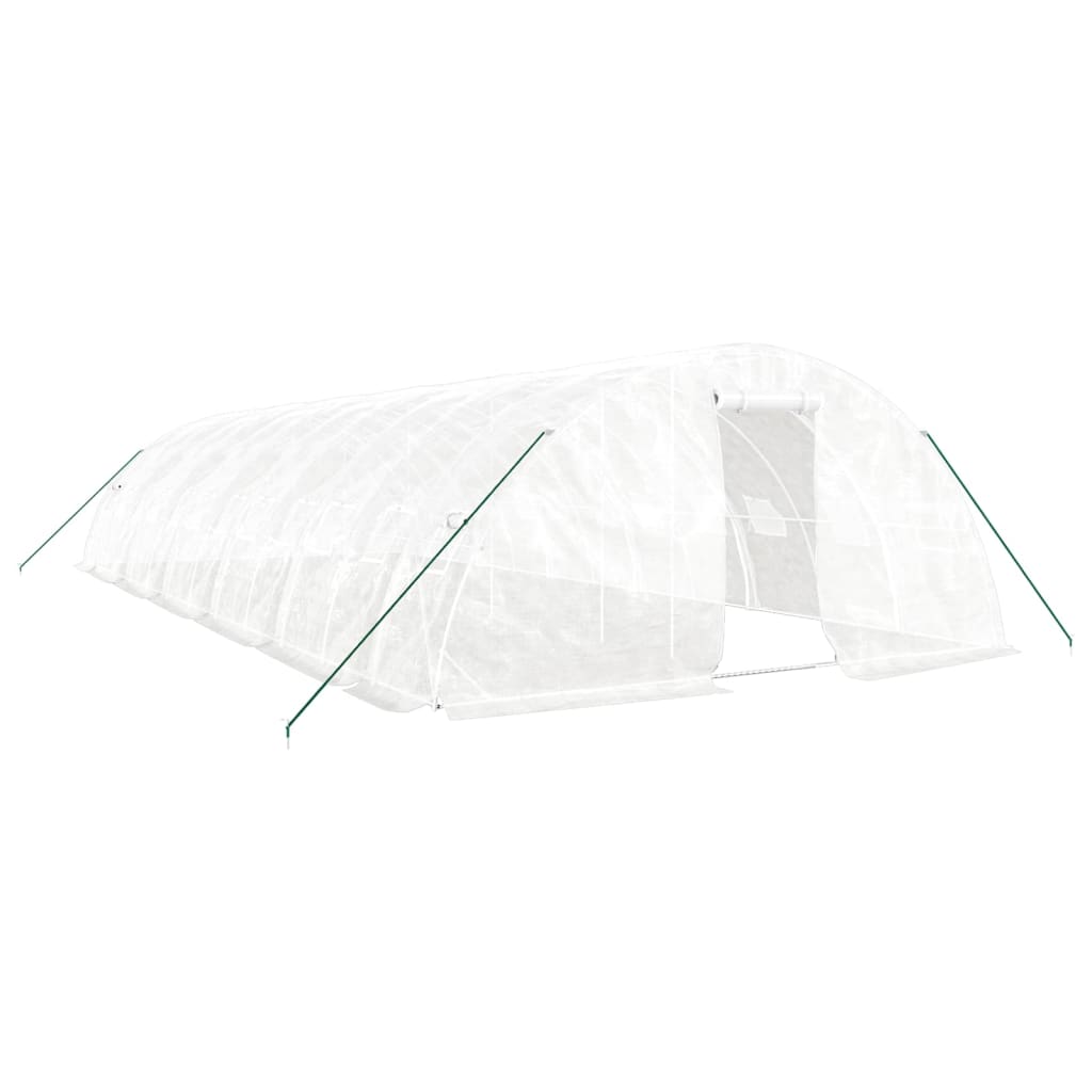 8720845891848_a_en_hd_1 vidaXL Greenhouse with Steel Frame White 60 m² 12x5x2.3 m - Image 2