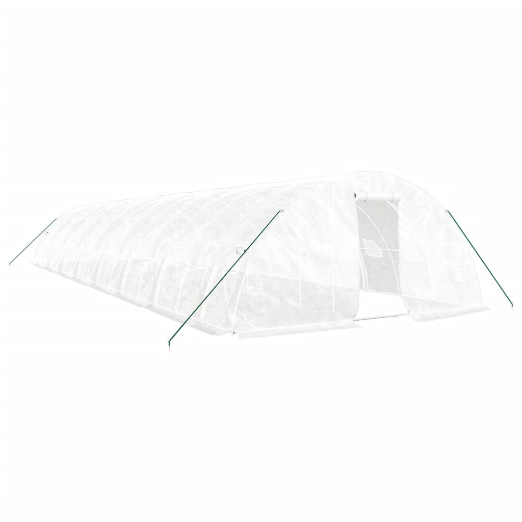 8720845891862_a_en_hd_1 vidaXL Greenhouse with Steel Frame White 80 m² 16x5x2.3 m - Image 2